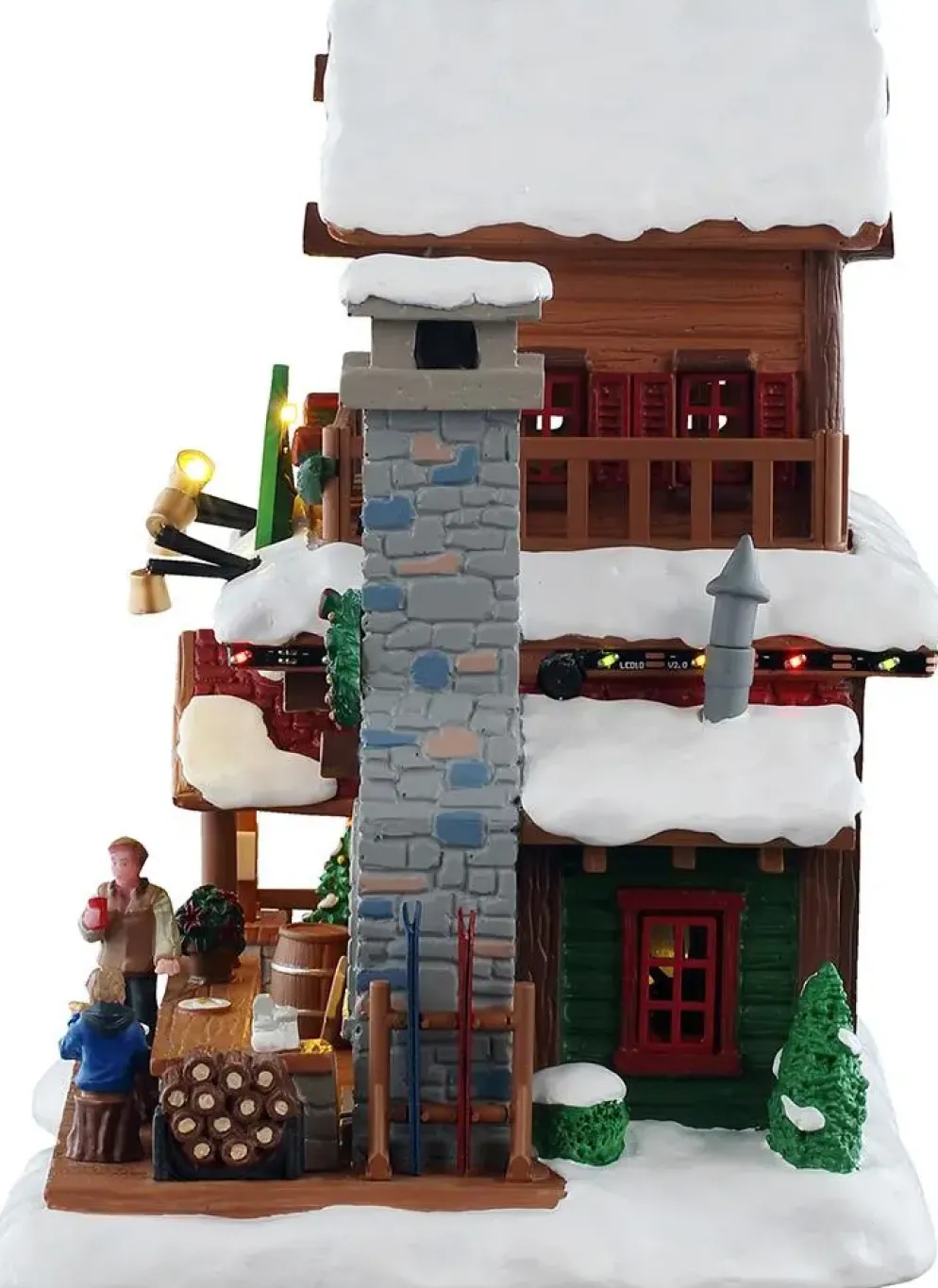 Lemax pine grove pizza verlicht kersthuisje Vail Village 2025