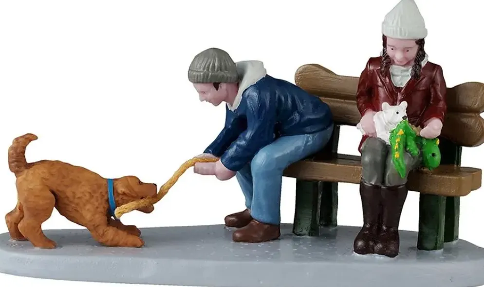 Lemax playful pups kerstdorp figuur type 4 2025
