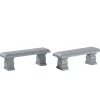 Lemax plaza bench s/2 kerstdorp accessoire 2017