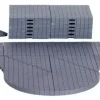 Lemax plaza system (grey, variety) - 32 pcs kerstdorp accessoire 2016