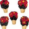 Lemax poinsettias, s/5 kerstdorp accessoire 2003