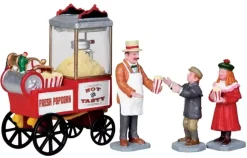 Lemax popcorn seller s/4 kerstdorp figuur type 5 Caddington Village 2010