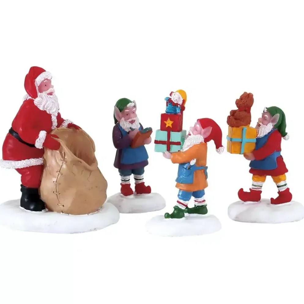 Lemax present procession s/4 kerstdorp figuur type 6 Santa's Wonderland 2018