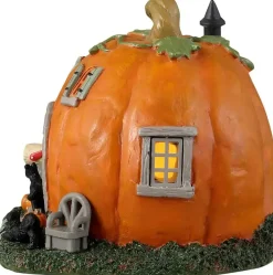 Lemax pumpkin cottage verlicht tafereel Spooky Town 2023