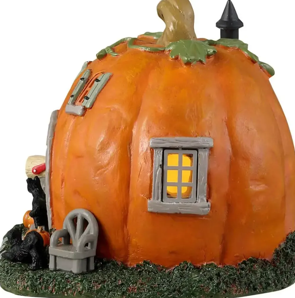 Lemax pumpkin cottage verlicht tafereel Spooky Town 2023