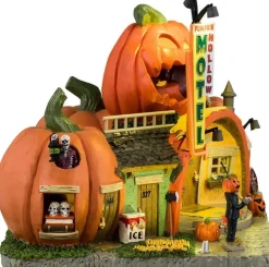 Lemax pumpkin hollow motel verlicht huisje Spooky Town 2024