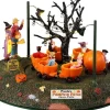 Lemax pumpkin patch train bewegend tafereel Spooky Town 2023