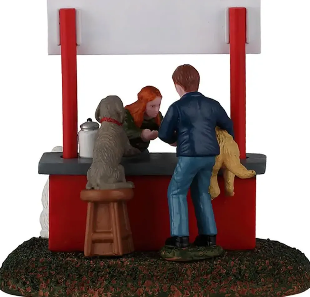Lemax puppy kissing booth kerstdorp tafereel 2026