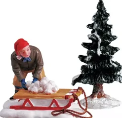 Lemax ready for a fight s/2 kerstdorp figuur type 2 Caddington Village 2005