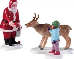 Lemax reindeer goodies s/3 kerstdorp figuur type 3 Caddington Village 2019
