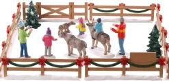 Lemax reindeer petting zoo s/17 kerstdorp tafereel Caddington Village 2020