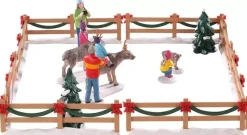 Lemax reindeer petting zoo s/17 kerstdorp tafereel Caddington Village 2020