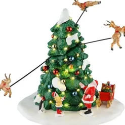 Lemax reindeer races bewegend kerstdorp tafereel Santa's Wonderland 2025