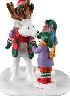 Lemax reindeer snowman kerstdorp tafereel Santa's Wonderland 2023