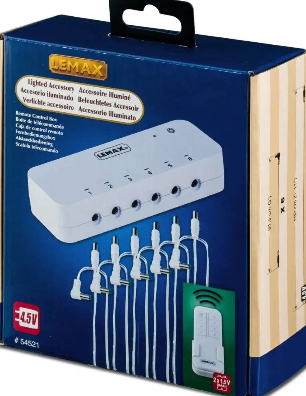 Lemax remote control box, with 4.5v 2000ma adapter 2025