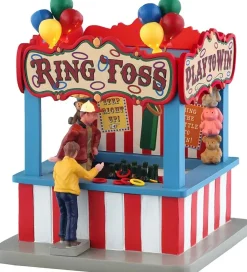 Lemax ring toss game verlicht kerstdorp tafereel Carnival 2025