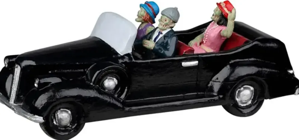 Lemax roaring roadster tafereel Spooky Town 2023