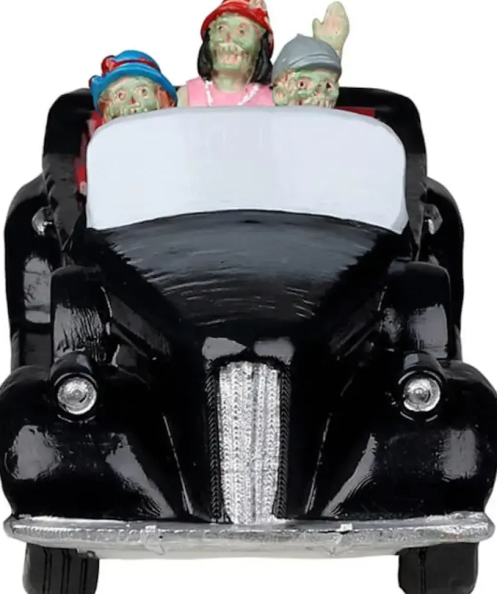 Lemax roaring roadster tafereel Spooky Town 2023