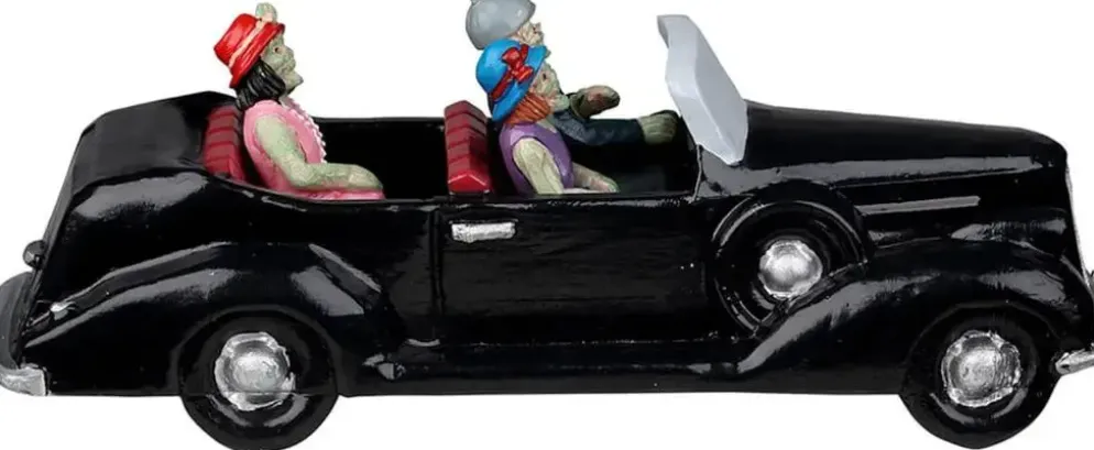 Lemax roaring roadster tafereel Spooky Town 2023