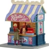 Lemax rosette's dessert bar verlicht kerstdorp tafereel Caddington Village 2023
