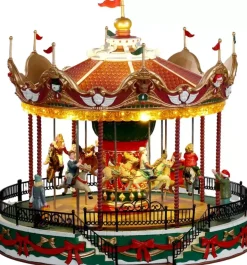 Lemax santa carousel bewegende draaimolen Carnival 2014
