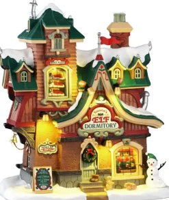 Lemax santa's elf dormitory verlicht kersthuisje Santa's Wonderland 2026
