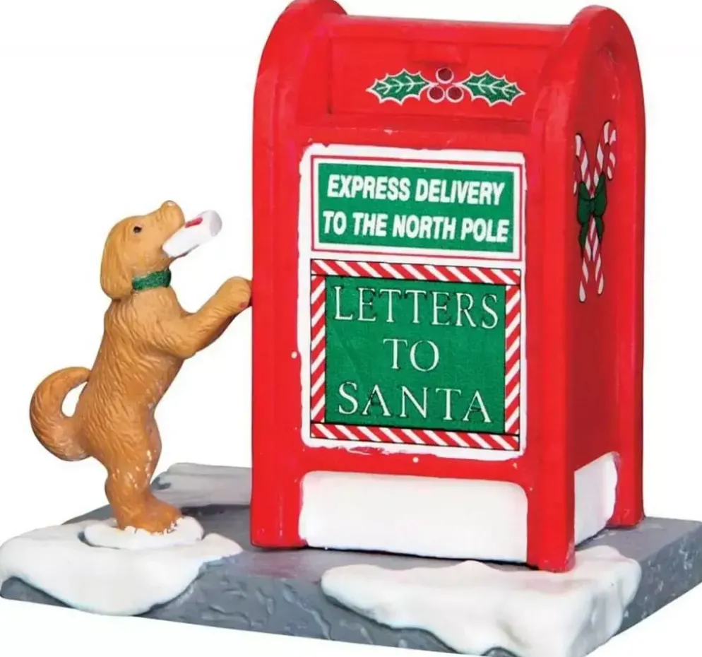 Lemax santa's mailbox kerstdorp accessoire 2016