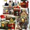 Lemax santa's village verlichte facade Santa's Wonderland 2023