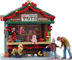 Lemax santa's workshop toys kerstdorp tafereel Caddington Village 2025