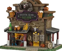 Lemax silver slug saloon verlicht huisje Spooky Town 2026