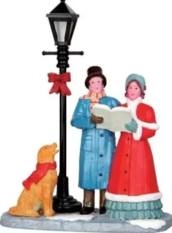 Lemax singing carols kerstdorp figuur type 4 Caddington Village 2014