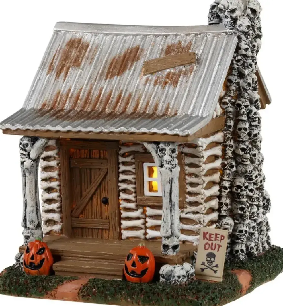 Lemax skeleton cottage verlicht tafereel Spooky Town 2023