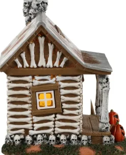 Lemax skeleton cottage verlicht tafereel Spooky Town 2023