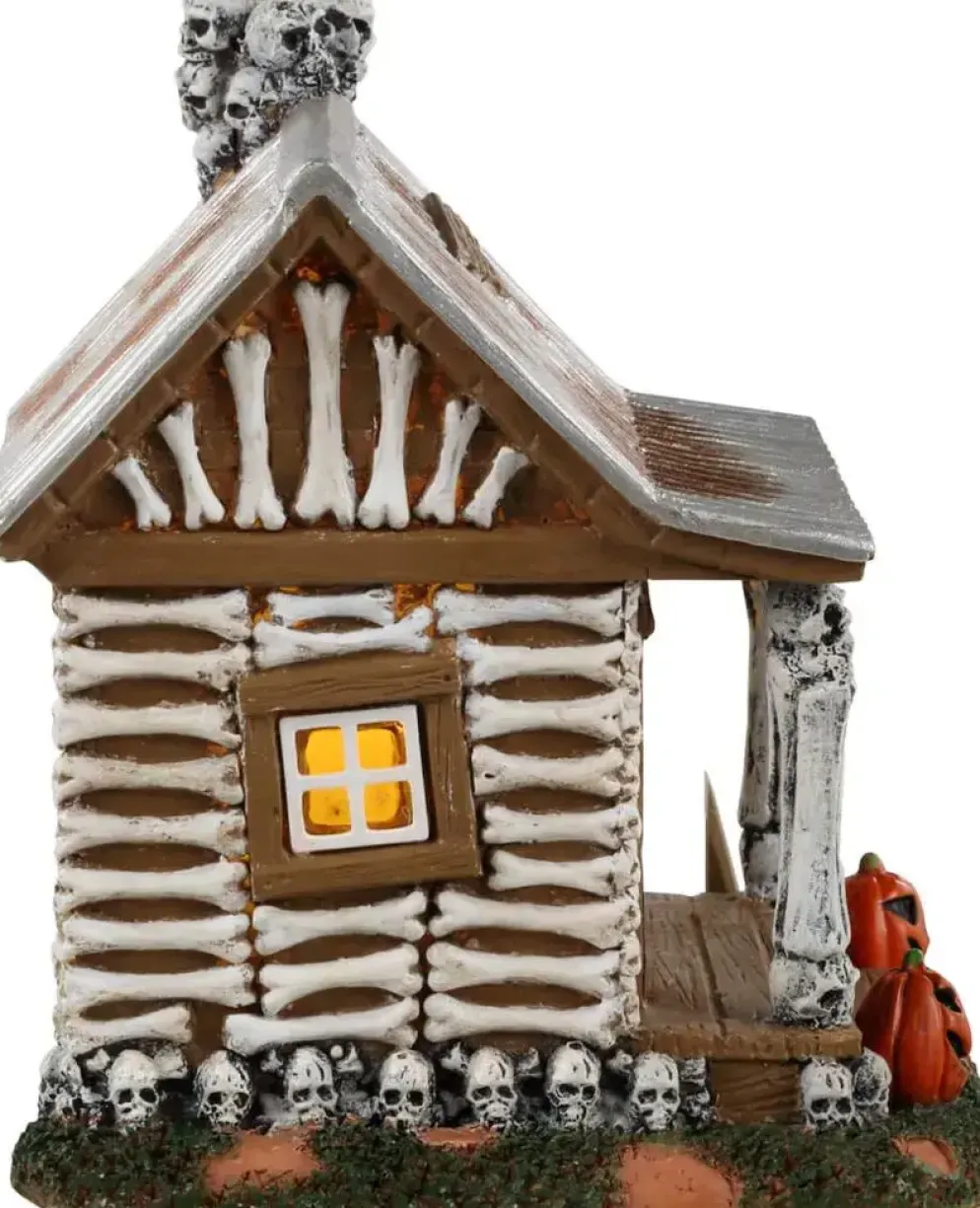 Lemax skeleton cottage verlicht tafereel Spooky Town 2023