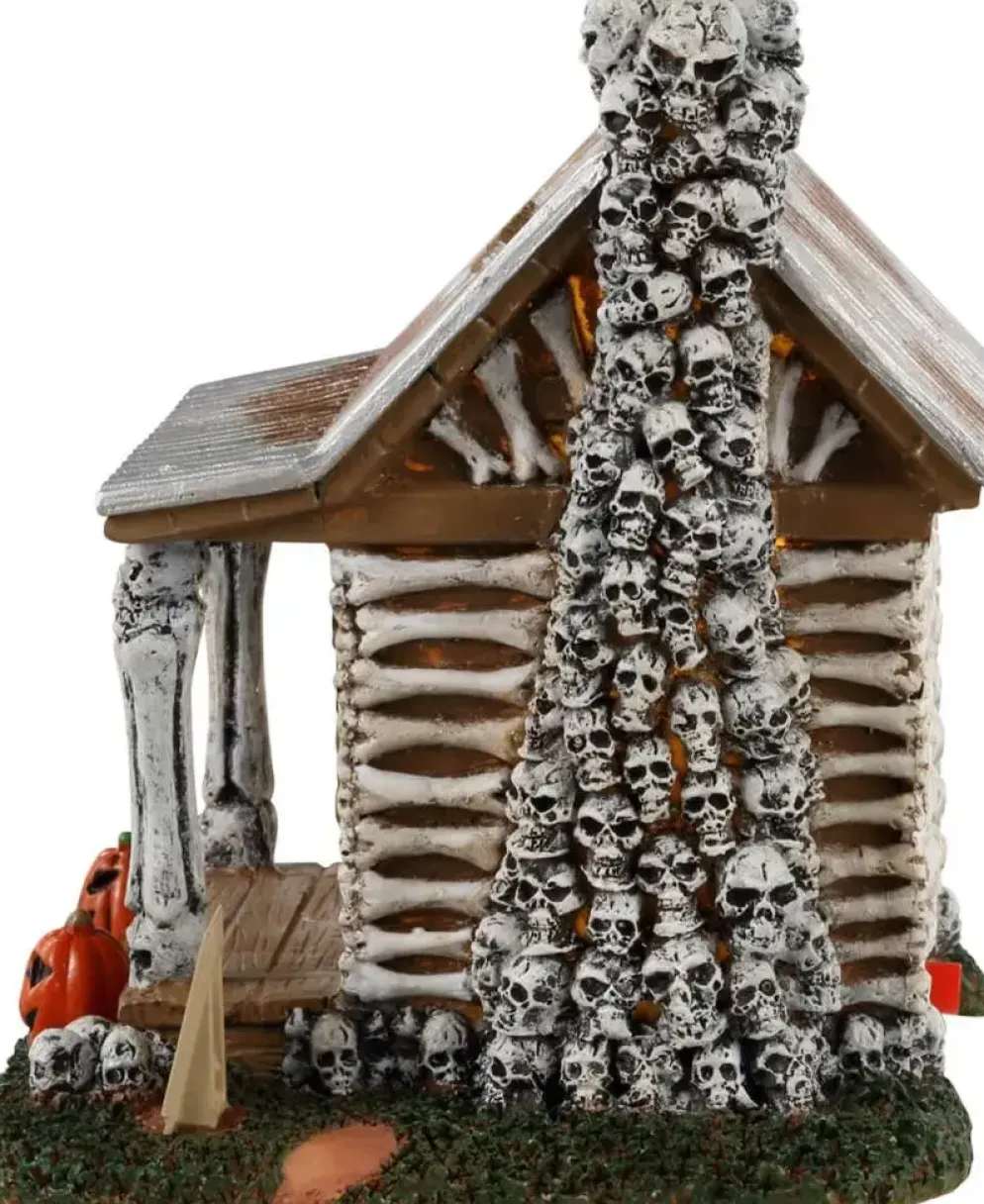 Lemax skeleton cottage verlicht tafereel Spooky Town 2023