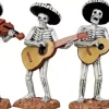 Lemax skeleton mariachi band, s/3 halloween figuur Spooky Town 2011