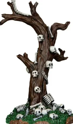 Lemax skeleton tree tafereel Spooky Town 2013