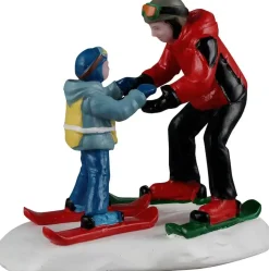 Lemax ski slope lesson kerstdorp figuur type 3 Caddington Village 2026