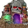 Lemax skull cave quarry tafereel Spooky Town met rook effecten 2021