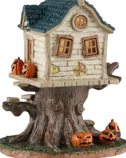 Lemax skull tree house verlicht huisje Spooky Town 2026