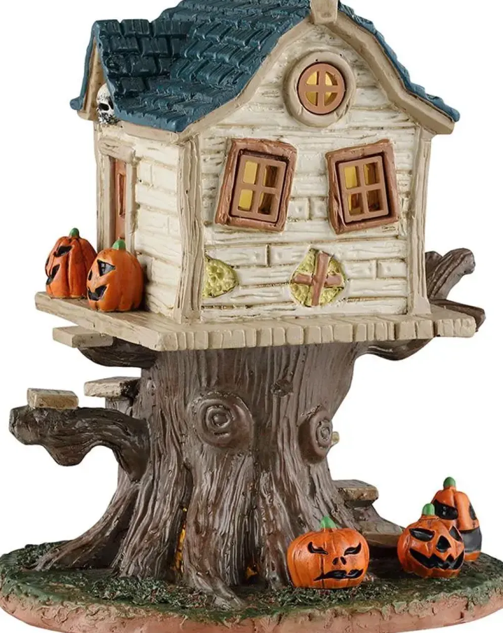 Lemax skull tree house verlicht huisje Spooky Town 2026