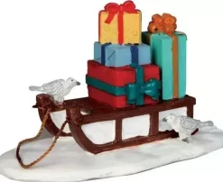 Lemax sled with presents kerstdorp accessoire Caddington Village 2015