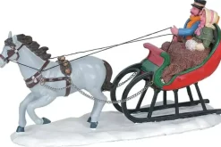 Lemax sleigh ride kerstdorp tafereel Caddington Village 2006