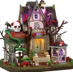 Lemax slithering gardens verlicht huisje Spooky Town 2024