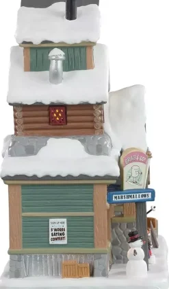 Lemax s'mores & snow verlicht kersthuisje Vail Village 2021
