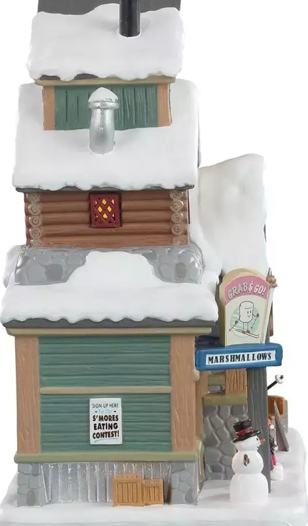 Lemax s'mores & snow verlicht kersthuisje Vail Village 2021