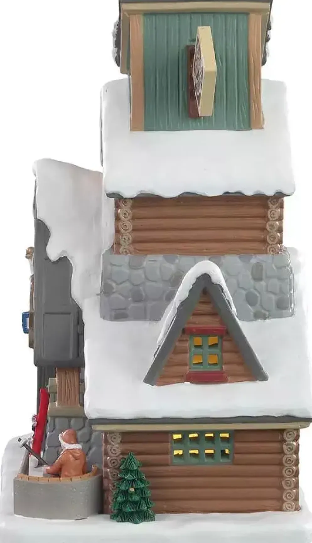 Lemax s'mores & snow verlicht kersthuisje Vail Village 2021