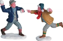 Lemax snowball fun s/2 kerstdorp figuur type 2 Caddington Village 2006