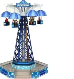 Lemax snowflake paradrop bewegende kermisattractie Carnival 2013