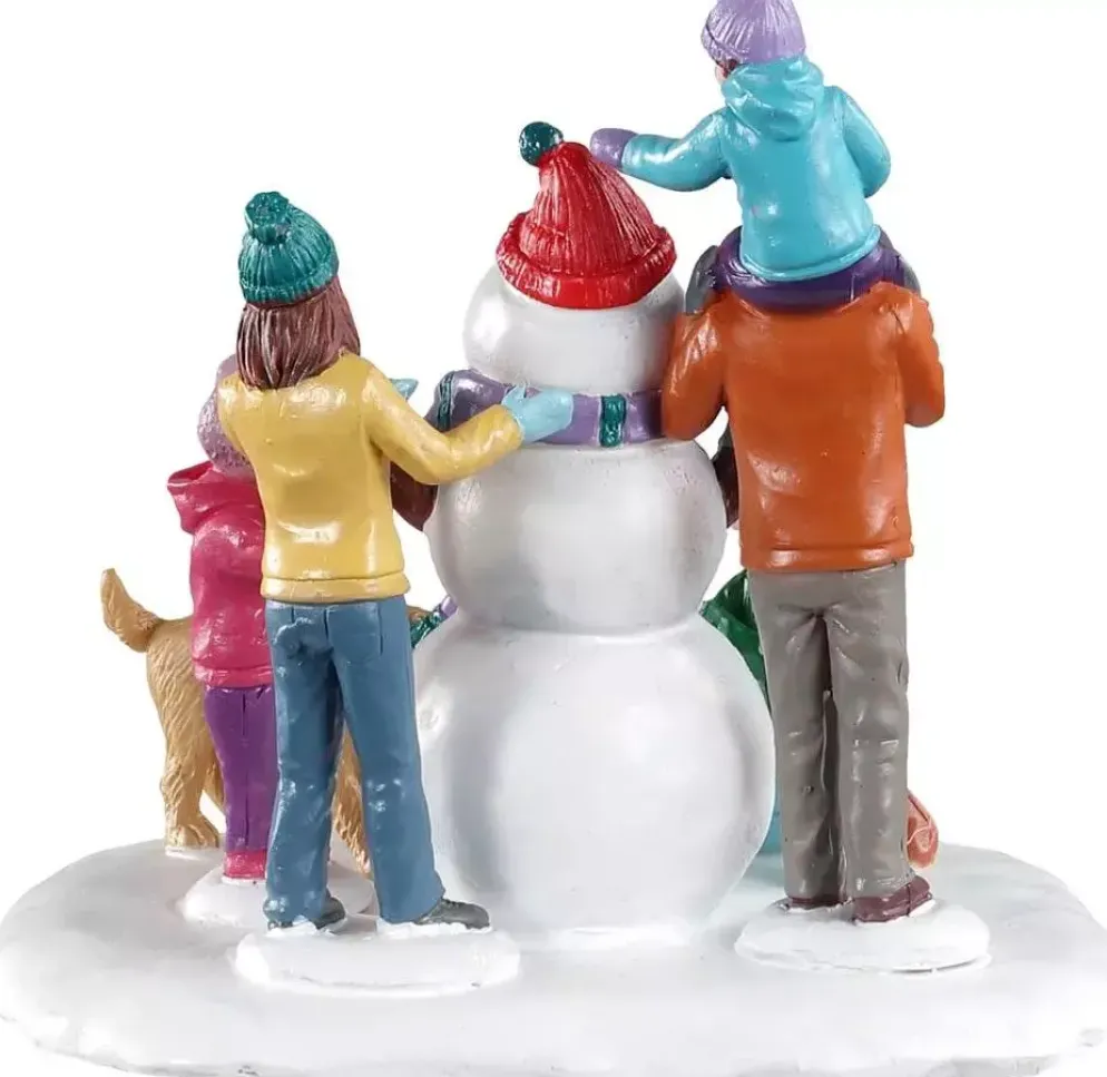 Lemax snowman teamwork kerstdorp tafereel Vail Village 2020